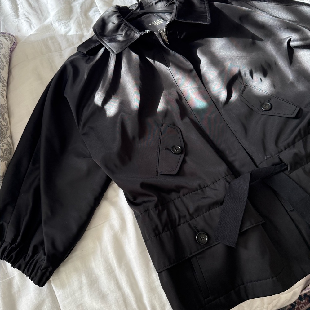 Chic Black Belted Jacket